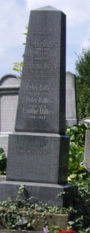 Billes Peter 1841-1926 Botscher Katharina 1848-1892 Grabstein